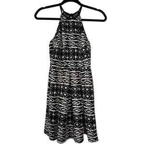 NWT B Darlin Juniors Black and White Lace Detail Dress Size 3/4